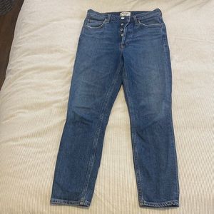 Agolde nico jeans in high rise slim fit-subdued